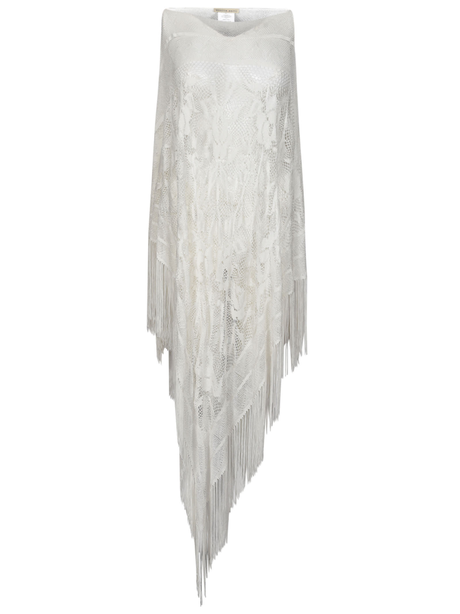 Shop Faliero Sarti Mesh Sleeveless Dress In White
