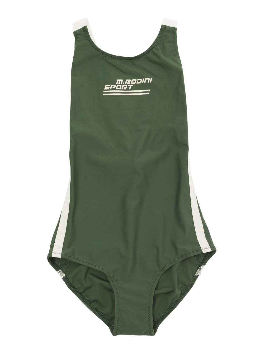 Shop Mini Rodini Sport Swimsuit In Green