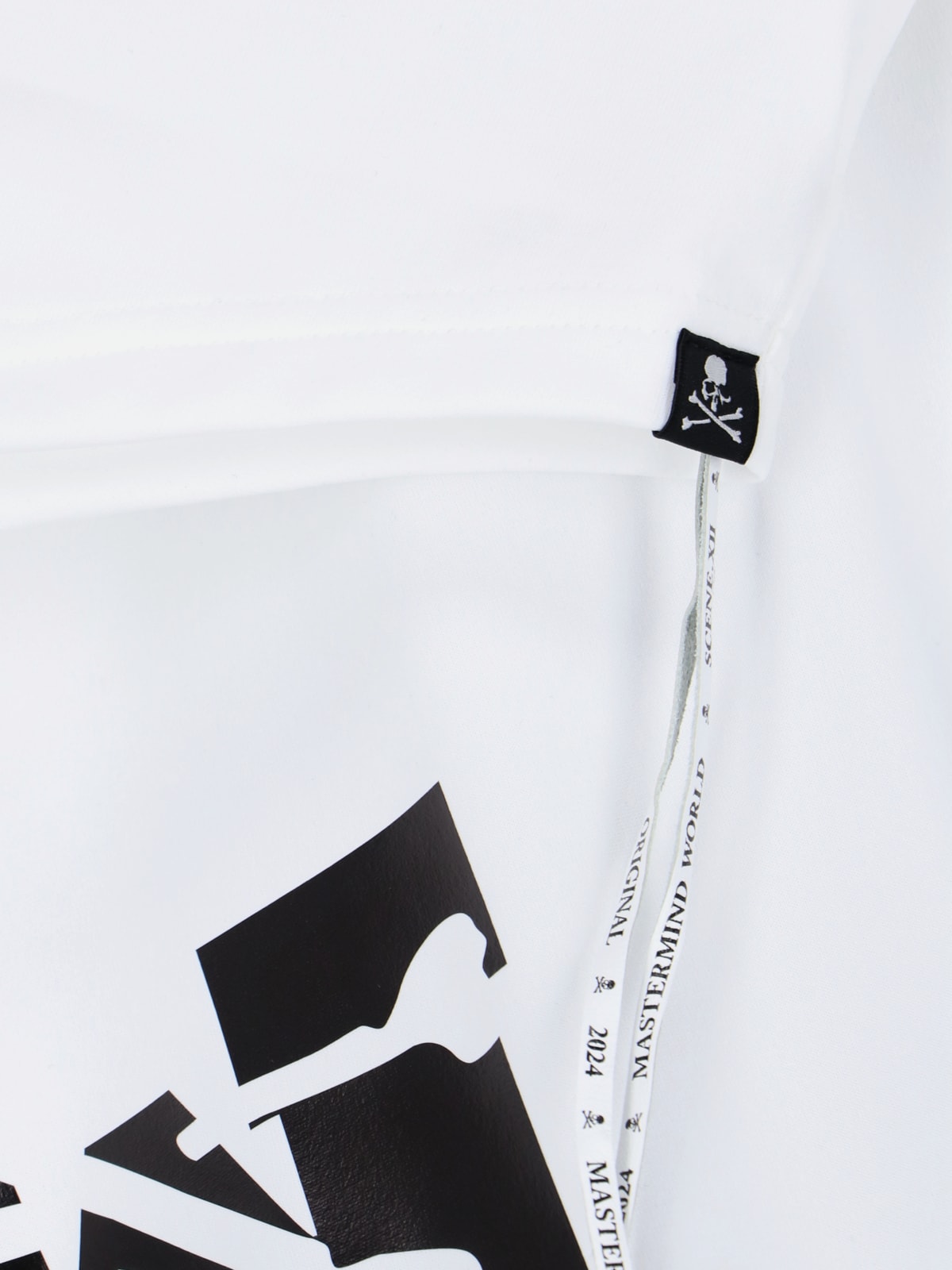 Shop Mastermind Japan Raglan Logo T-shirt In White