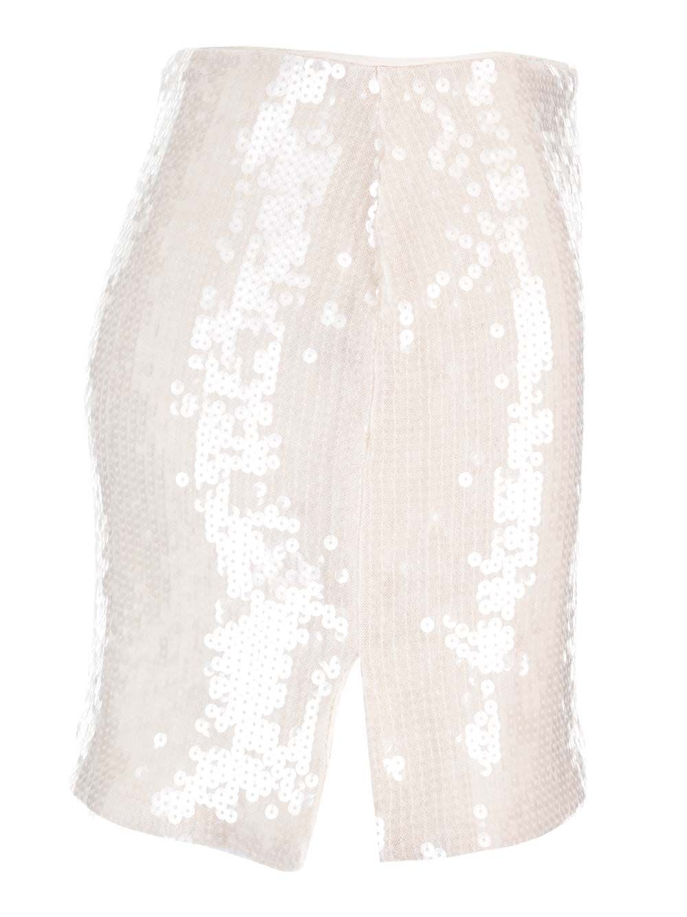 Shop Rotate Birger Christensen Egret Mini Skirt In White