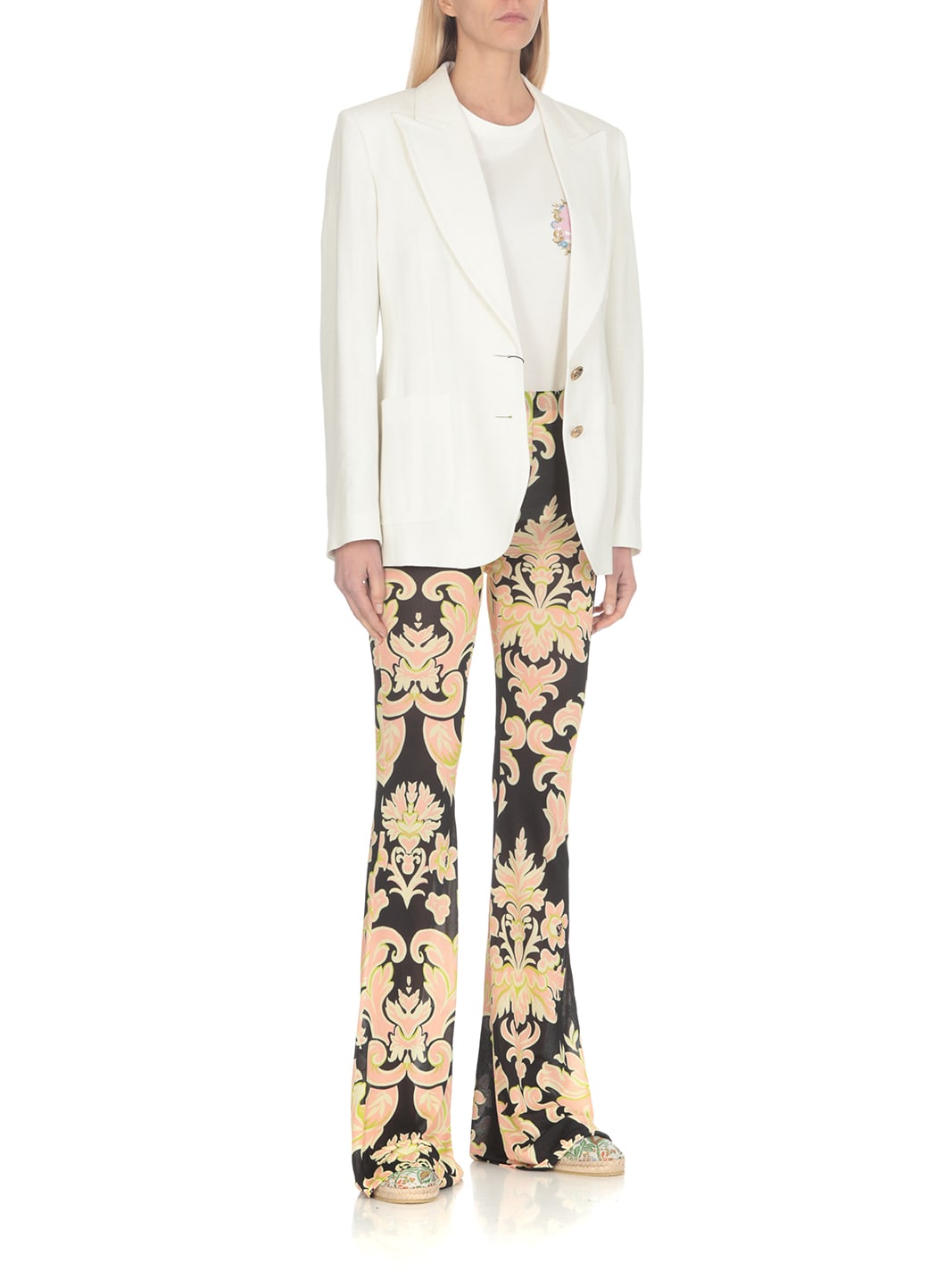 ETRO PRINTED JERSEY TROUSERS