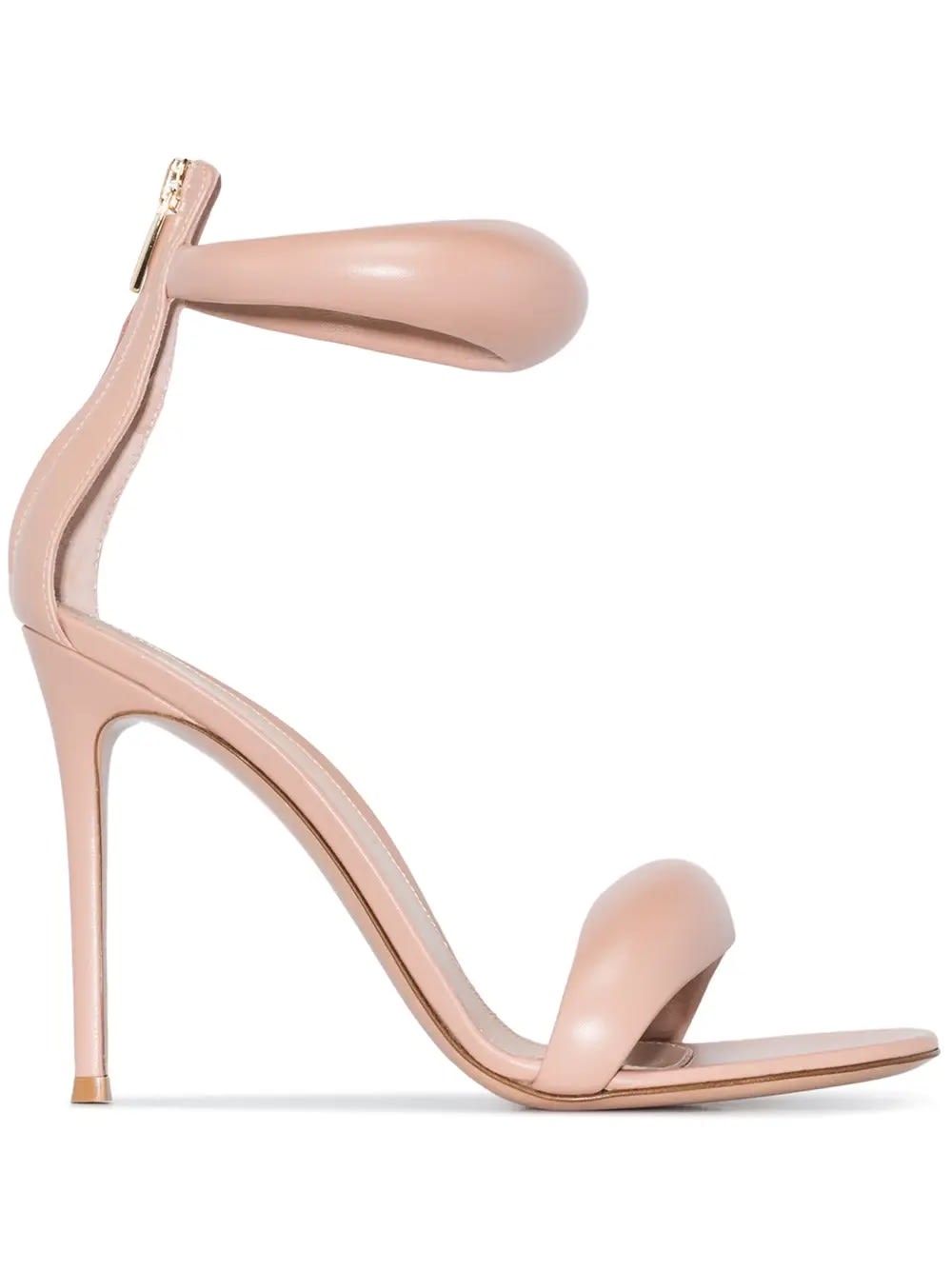 Gianvito Rossi Pink Nappa Bijoux Sandals