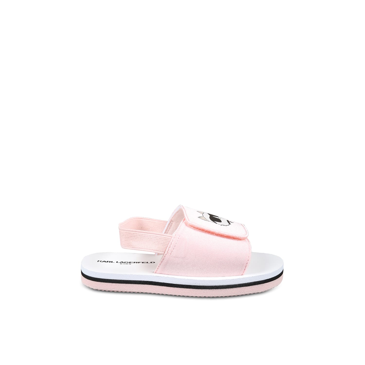 KARL LAGERFELD PINK SANDALS FOR GIRL WITH CHOUPETTE