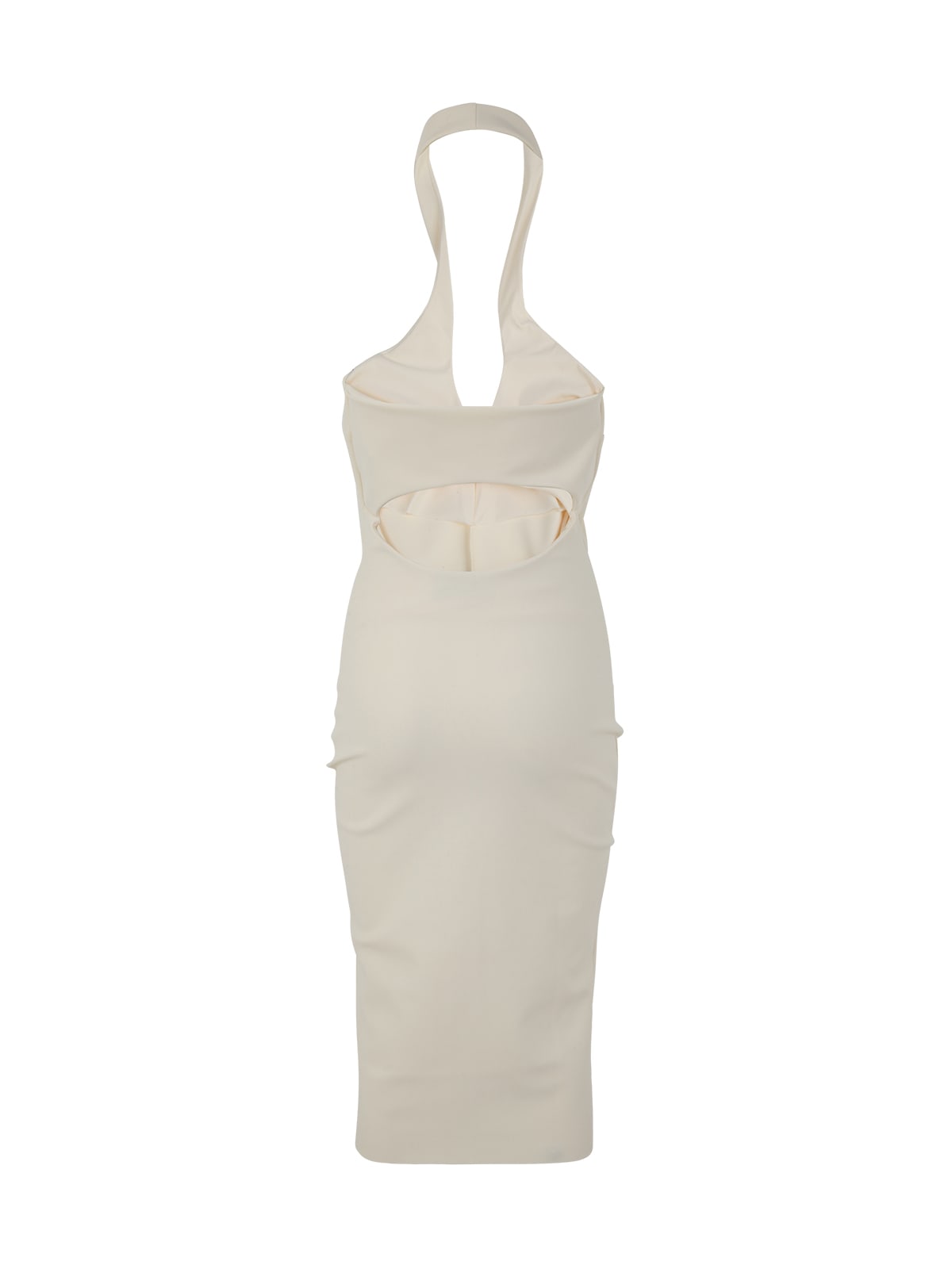 Shop La Petit Robe Di Chiara Boni Mansur Sleeveless Dress In Cream