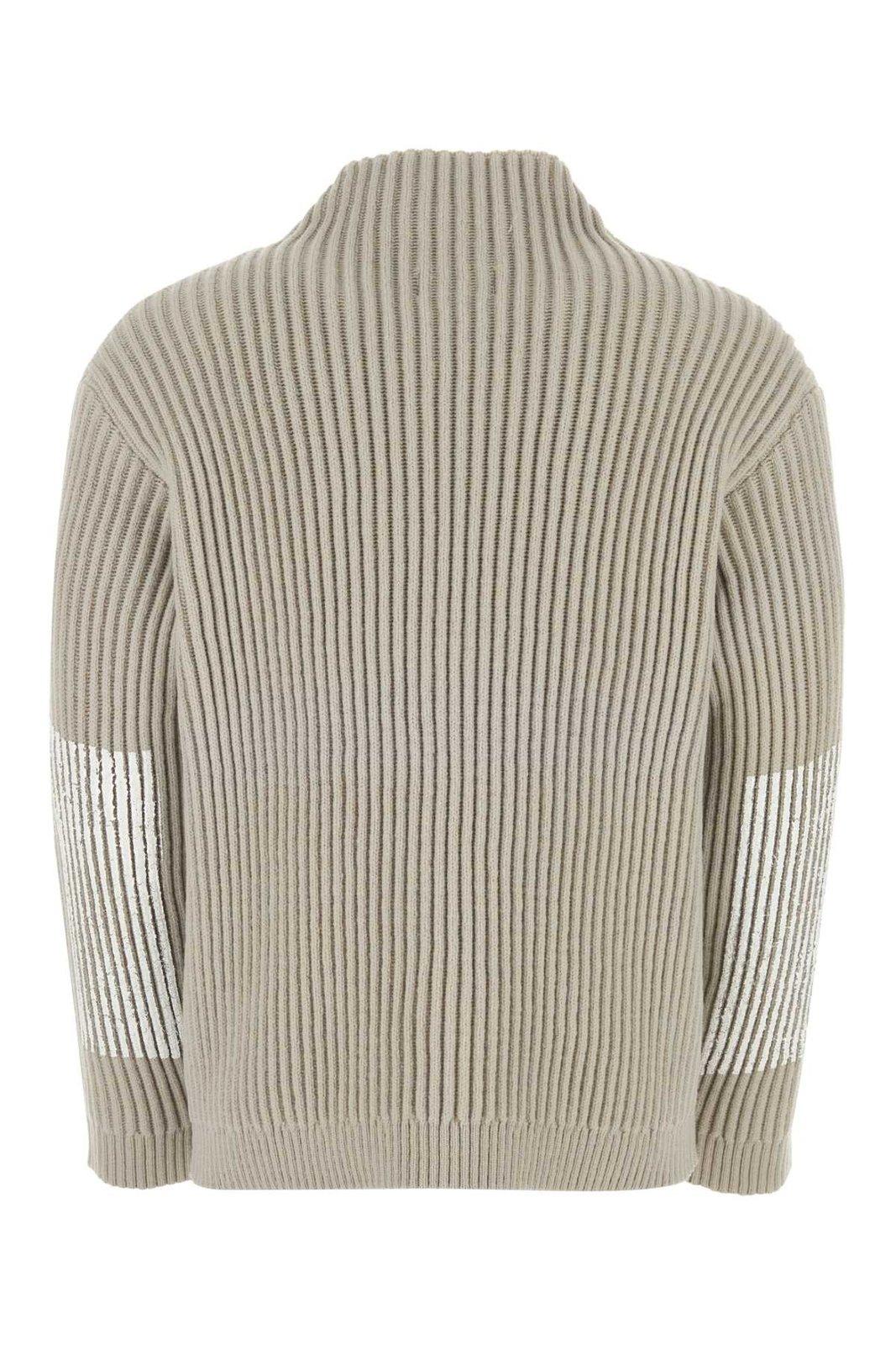 Shop Stone Island Turtleneck Sweater In White