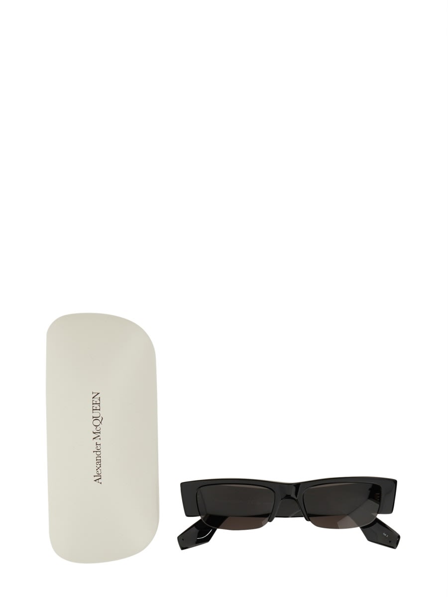 Alexander Mcqueen Graffiti Sunglasses In Black | ModeSens