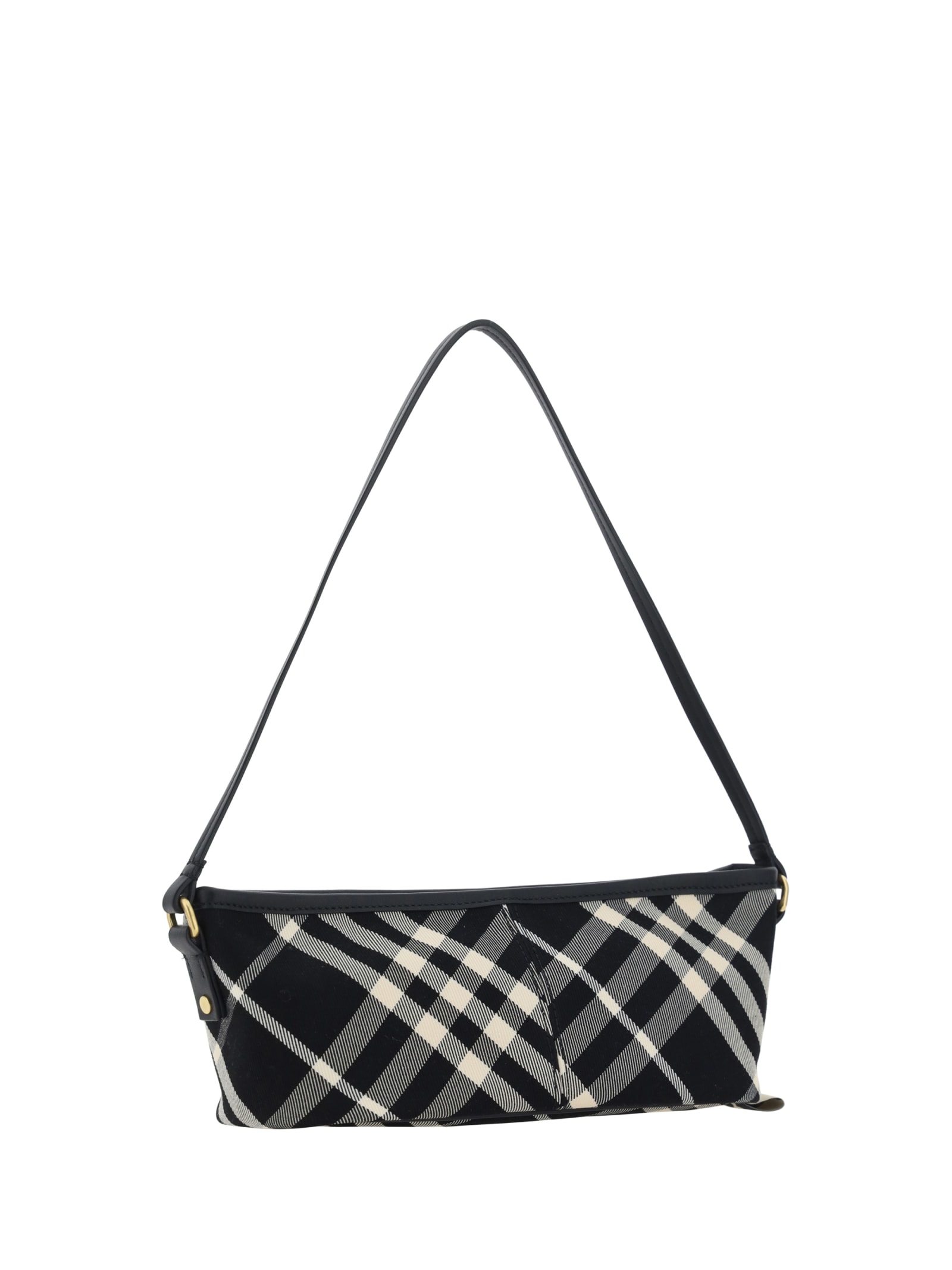 Shop Burberry Shoulder Bag In Black/calico