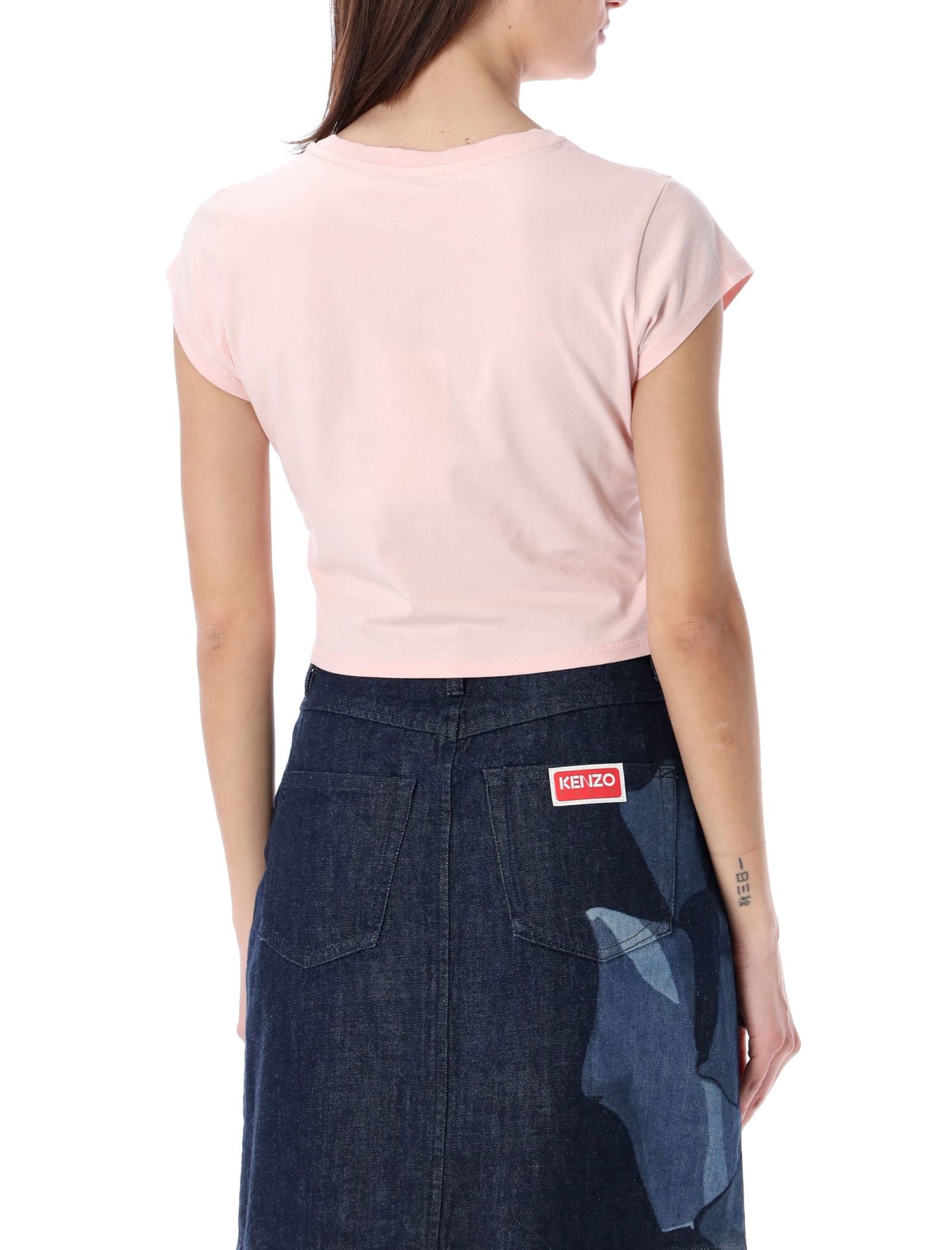 Shop Kenzo Boke Crest Mini T-shirt In Faded Pink