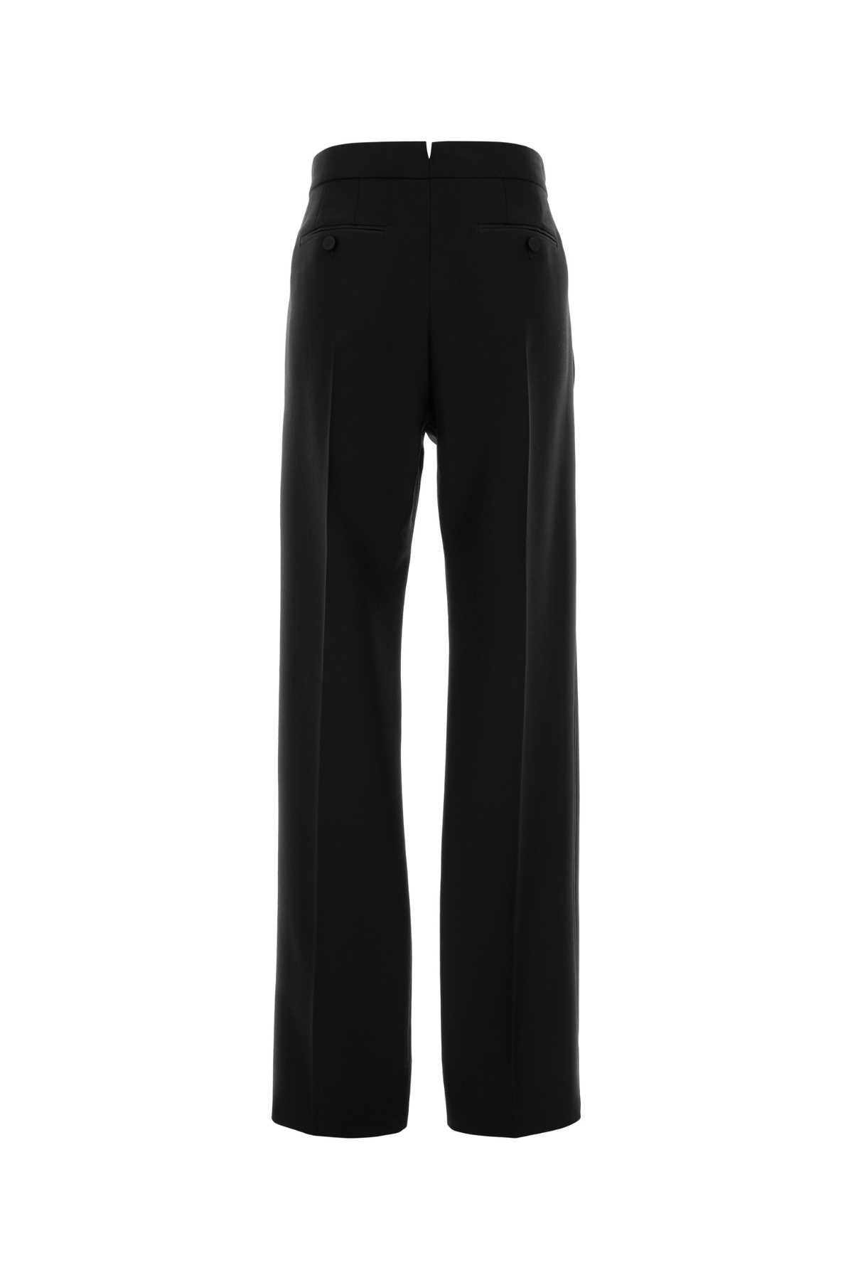 Tom Ford Black Wool Blend Pant In Black