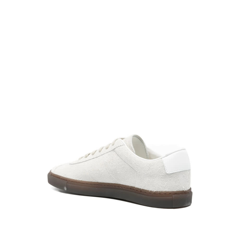 Common Projects Logo Lace-up Low-top Casual Shoes In White