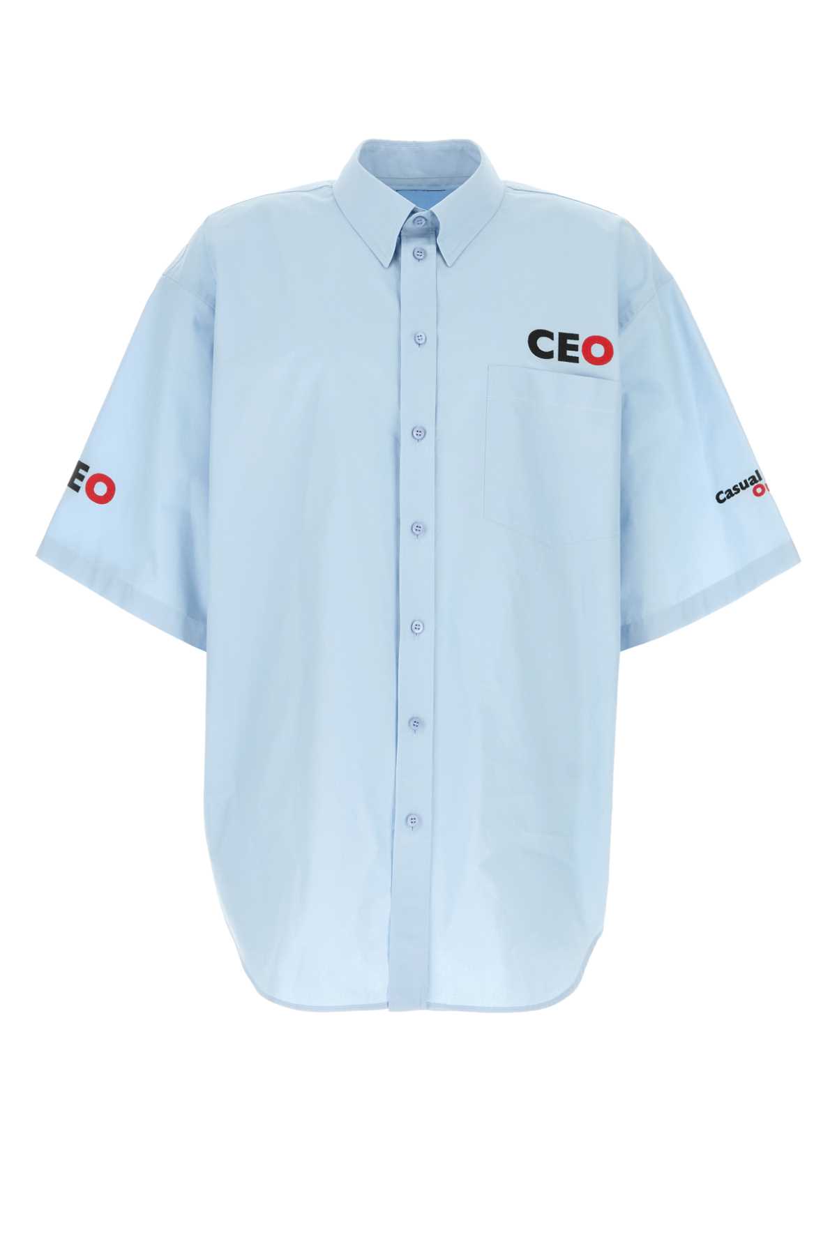 Light Blue Poplin Shirt