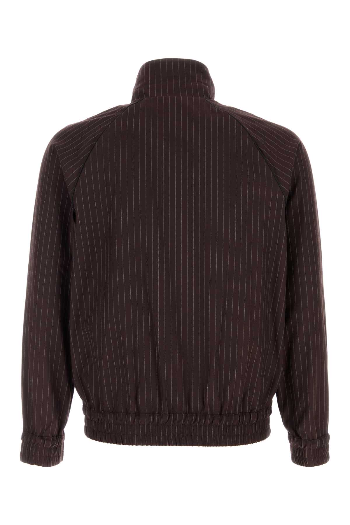 Gimaguas Embroidered Stretch Polyester Blend Brian Jacket In Brown