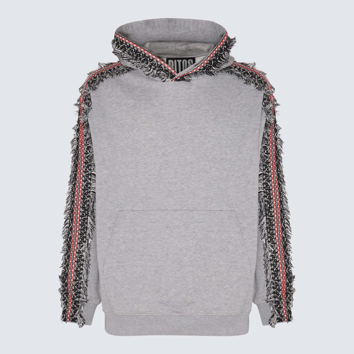 Shop Ritos Grey Cotton Sweatshirt