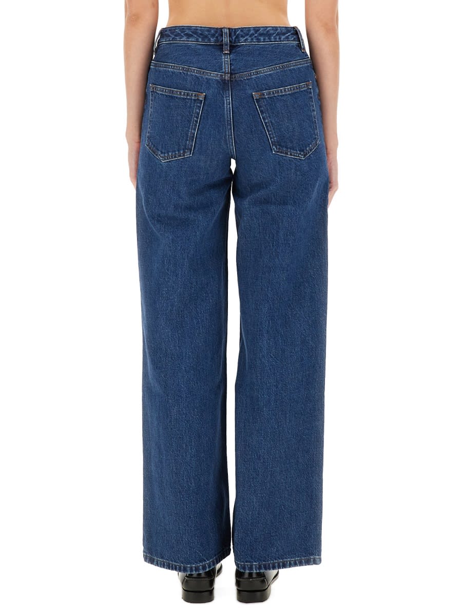Apc Jeans A. P.c. Woman Color Denim In Blue