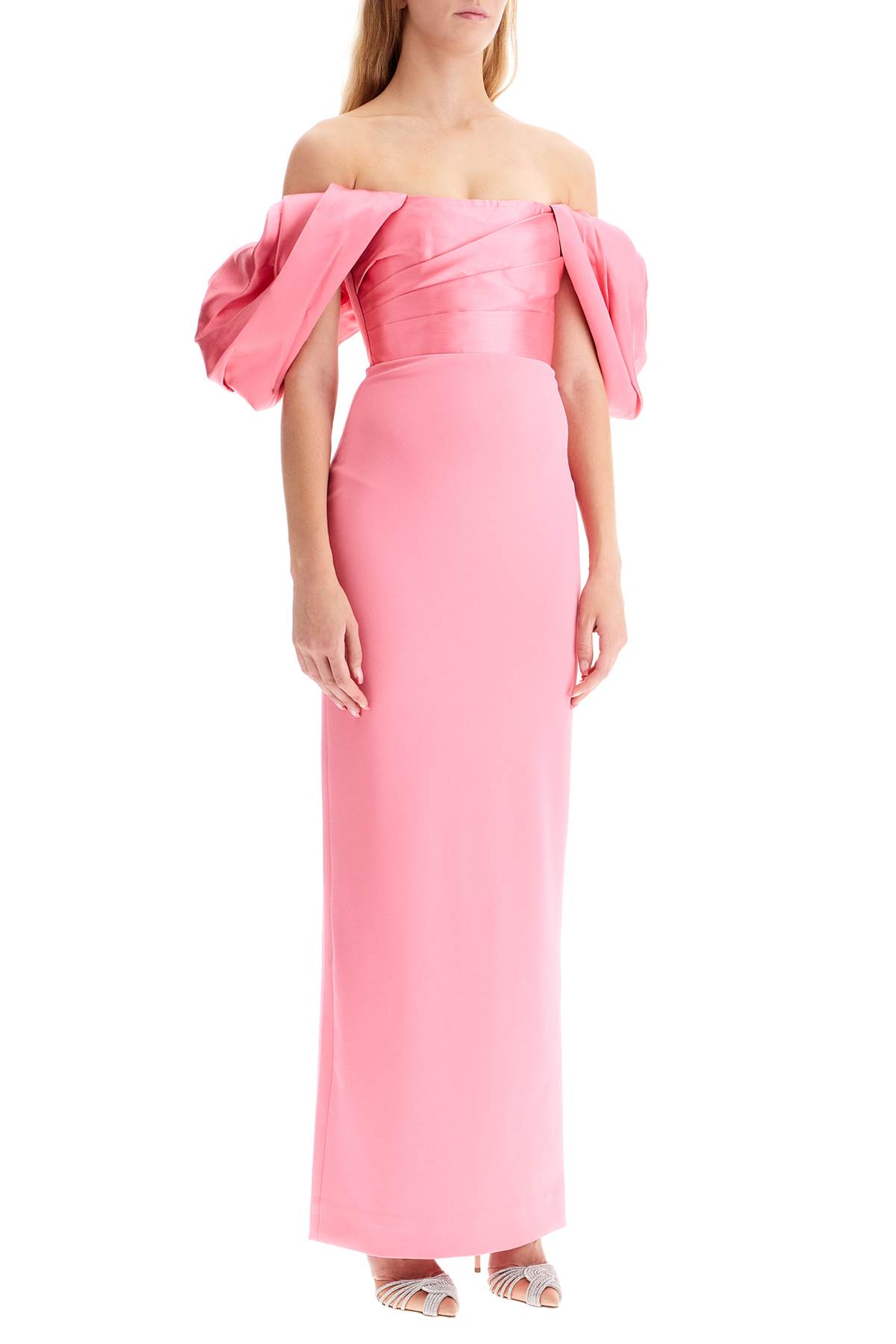 Shop Solace London Long Sian Dress In Light Pink (pink)