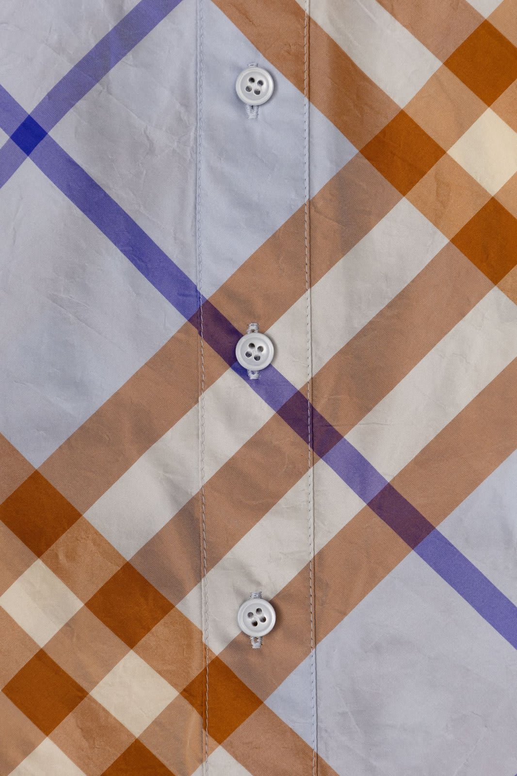 Burberry Checked Short-sleeved T-shirt In Multicolour