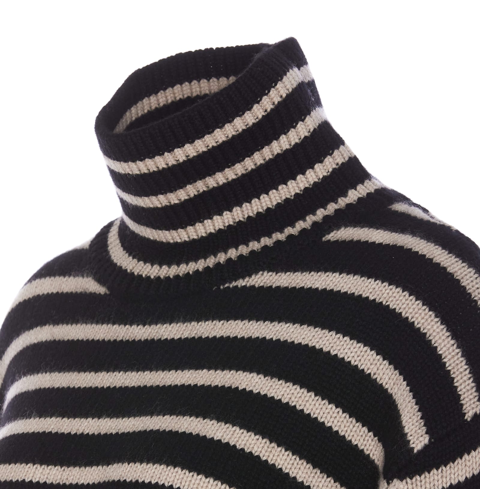 Shop Lisa Yang Fleur Striped Sweater In Black