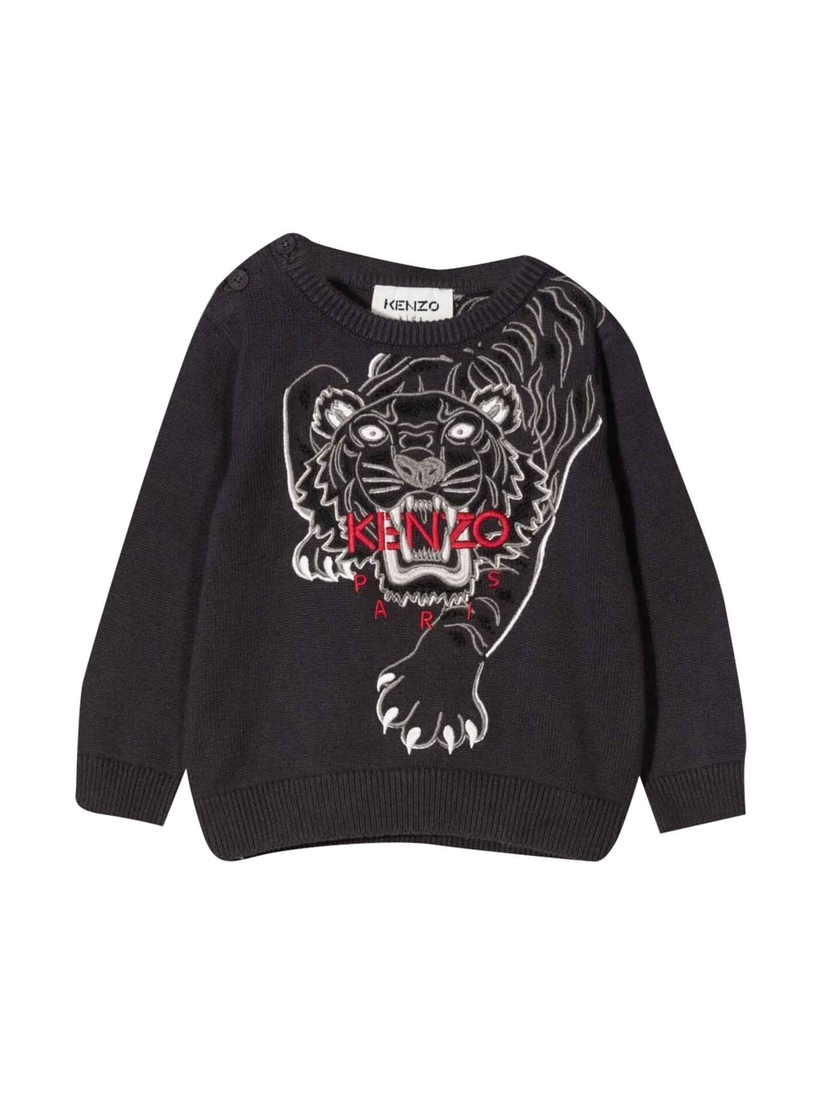 Kenzo Kids Black Sweater Unisex