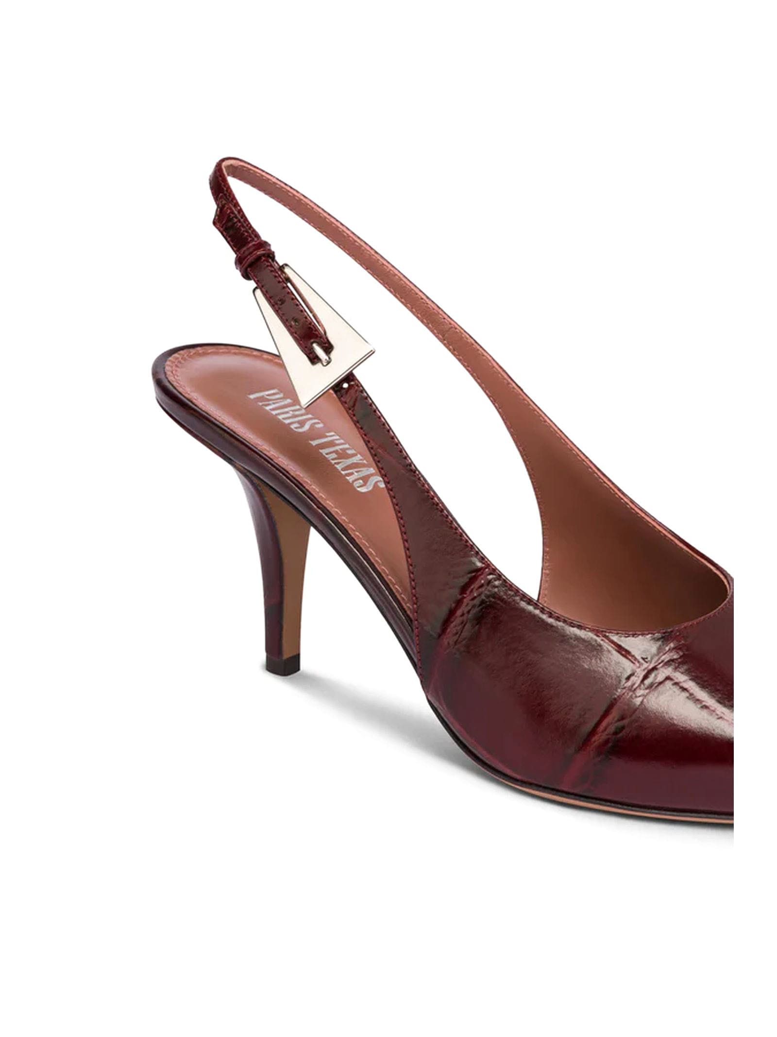 Shop Paris Texas Jessica Slingback 75 In Bordeaux