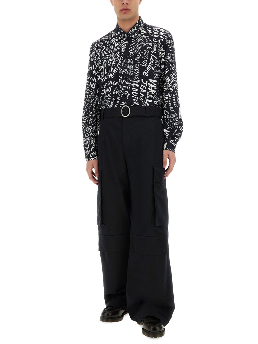 Shop Versace Jeans Couture Logomania Print Shirt