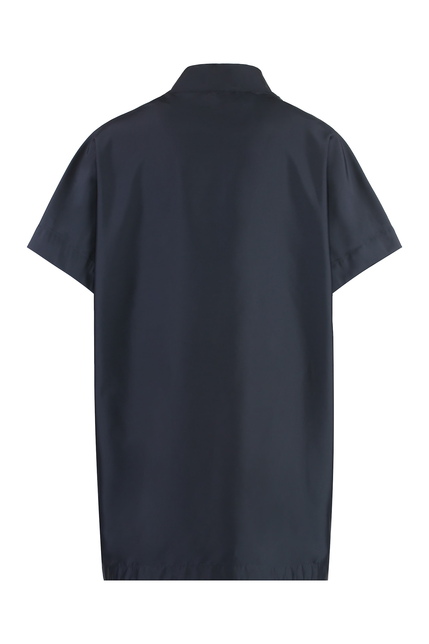Moorer Double-breasted Short-sleeve Coat In Blue