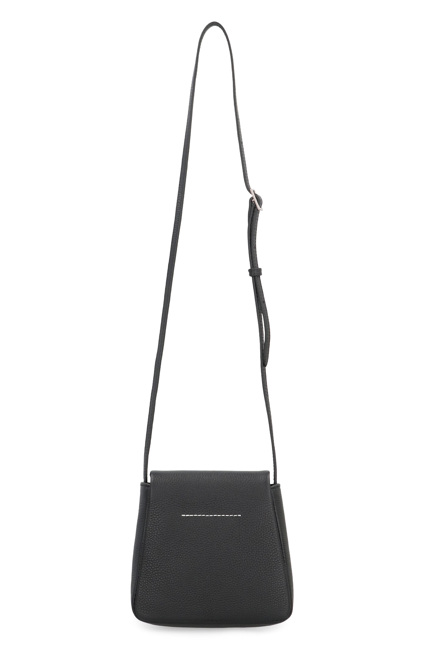Mm6 Maison Margiela Shoulder Bag Numeric In Leather In Black