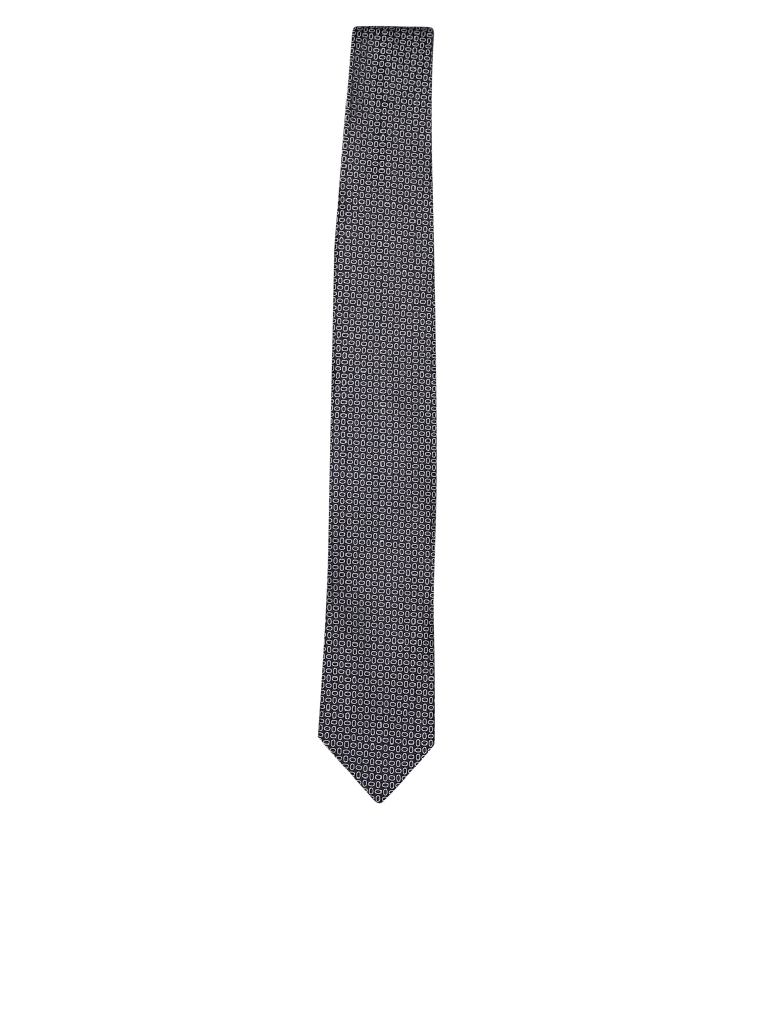 Micro Pattern Black/grey Tie