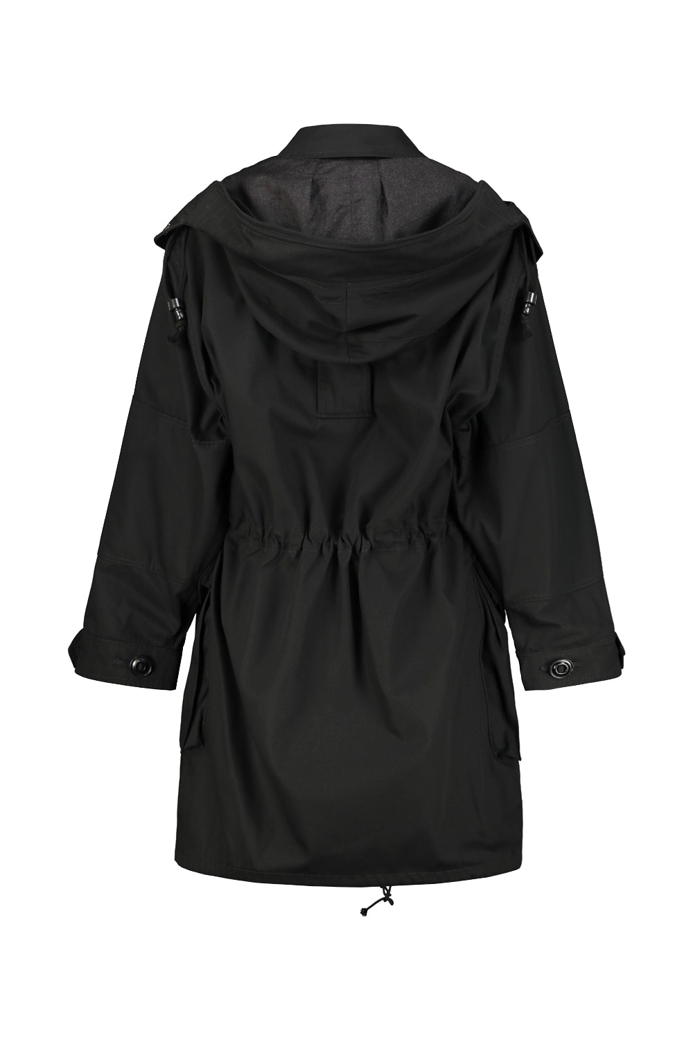 Maison Margiela Hooded Cotton Jacket In Black