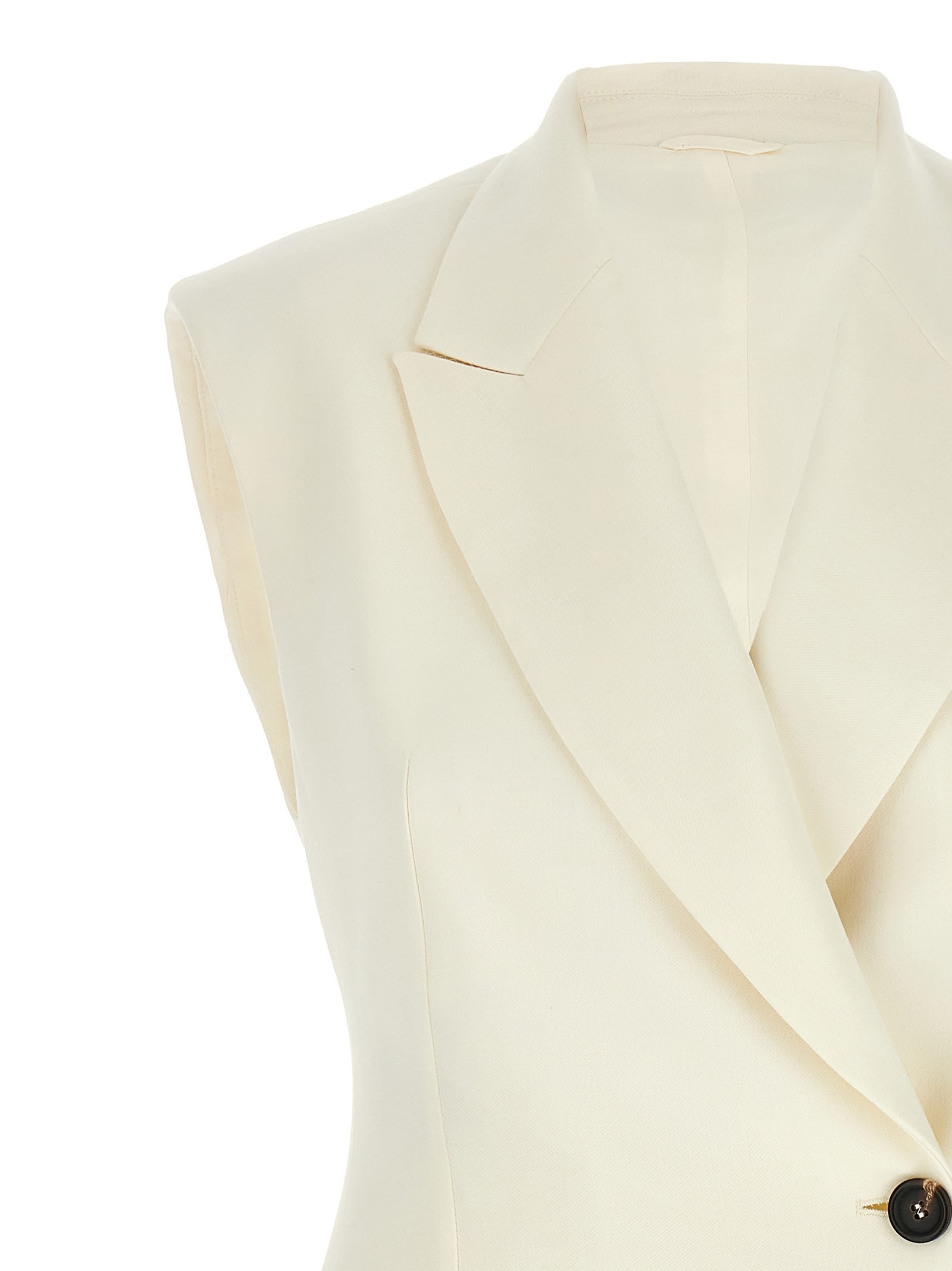 Shop Brunello Cucinelli Double-breasted Vest In White