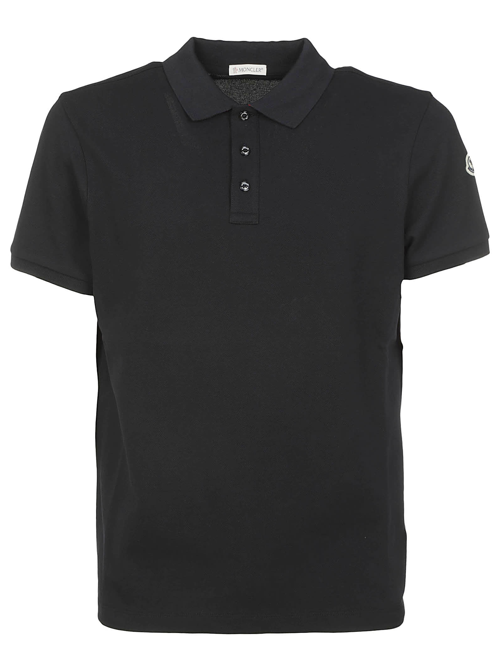 MONCLER LOGO PATCHED POLO SHIRT,11785091