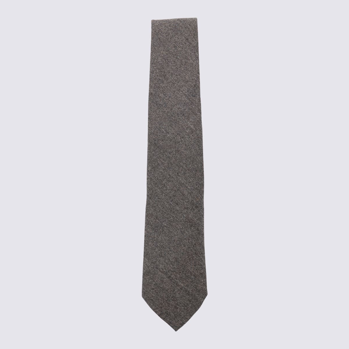 Dark Grey Wool Tie