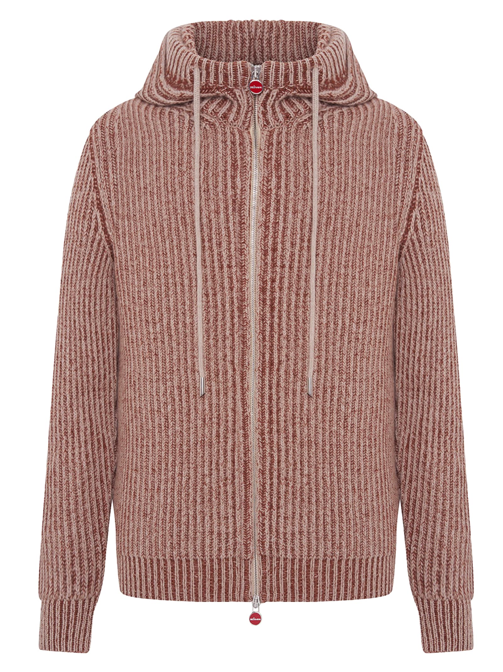 Kiton Blouson Cashmere In Beige/cognac