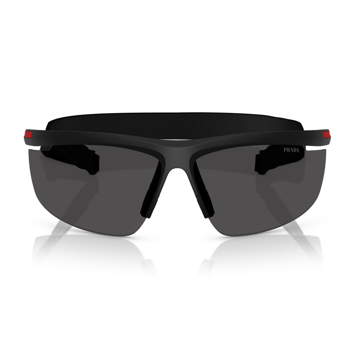 Prada Linea Rossa Ps A02s 1bo5s0 Nero Opaco Sunglasses In Black