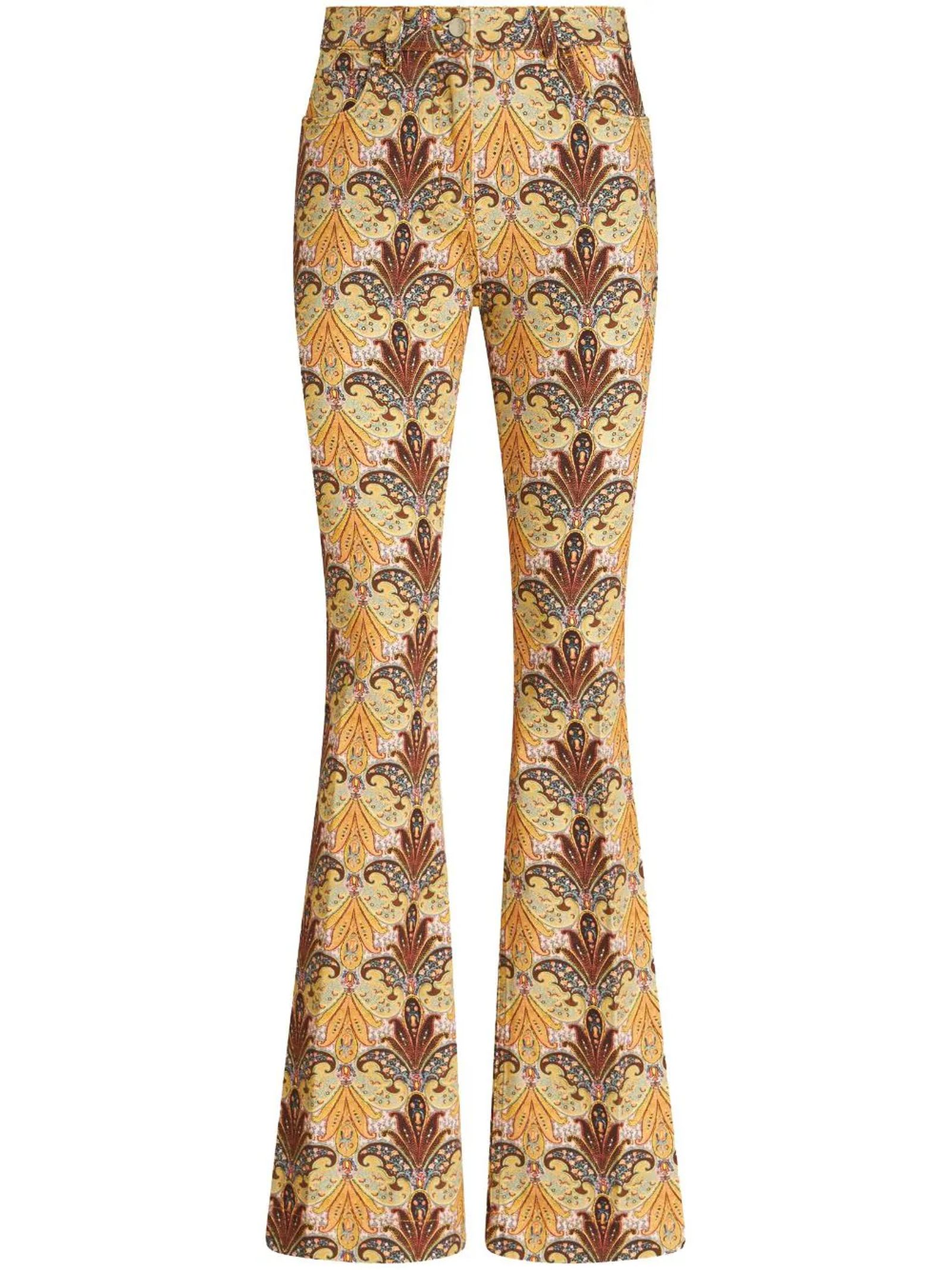 Etro Paisley High-rise Flared Jeans