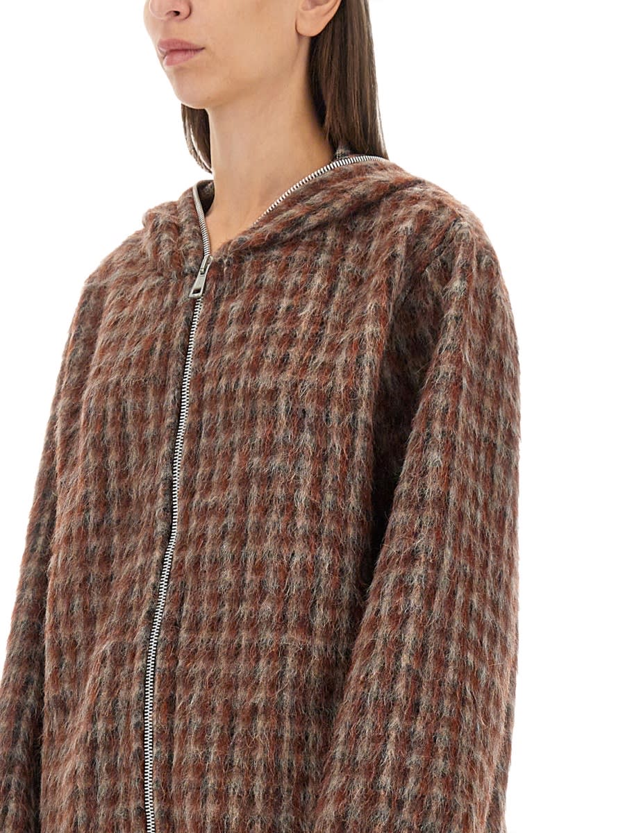 Shop Our Legacy Zippered Cardigan In Brown