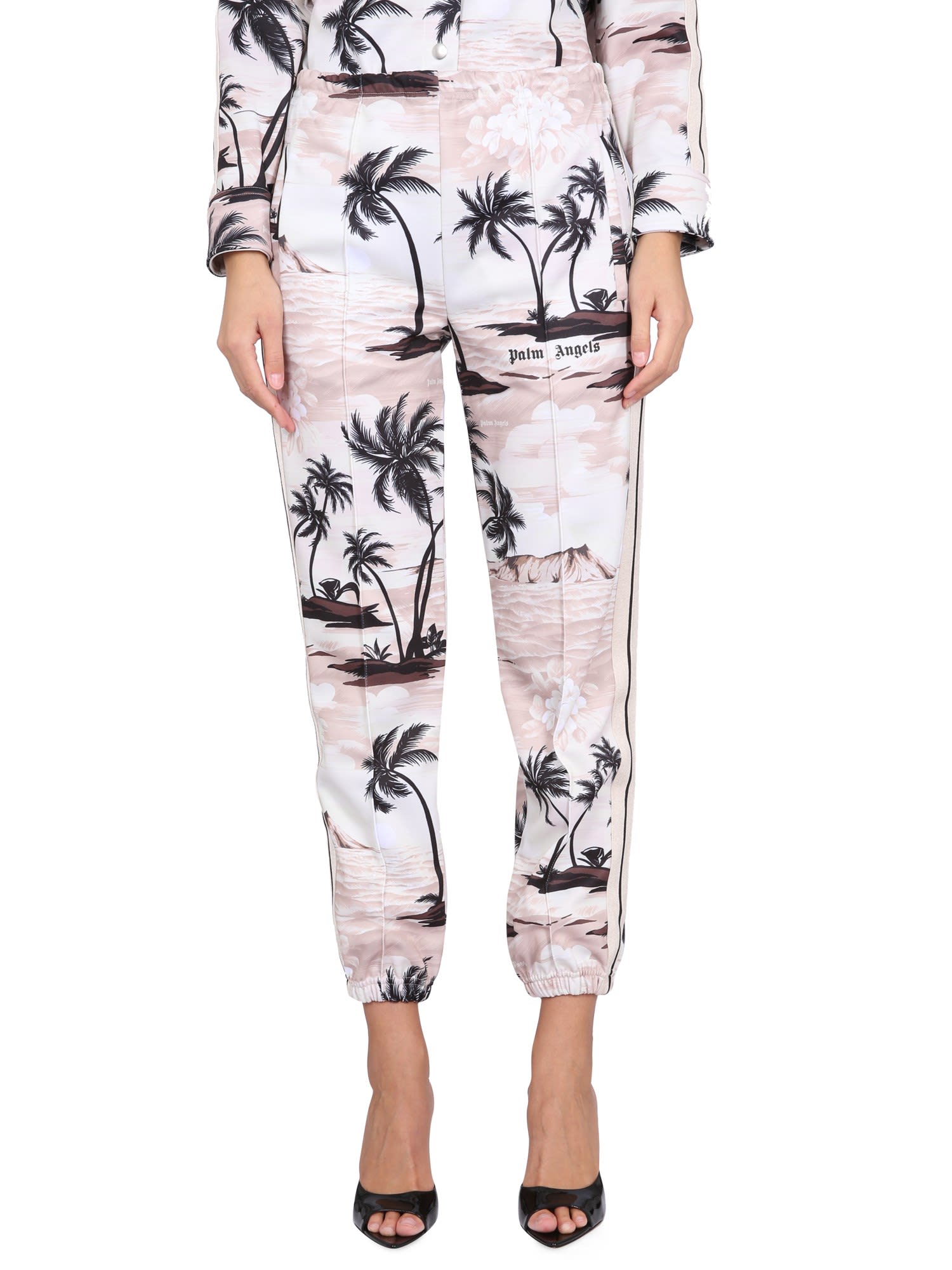 PALM ANGELS ISLAND PRINT PANTS