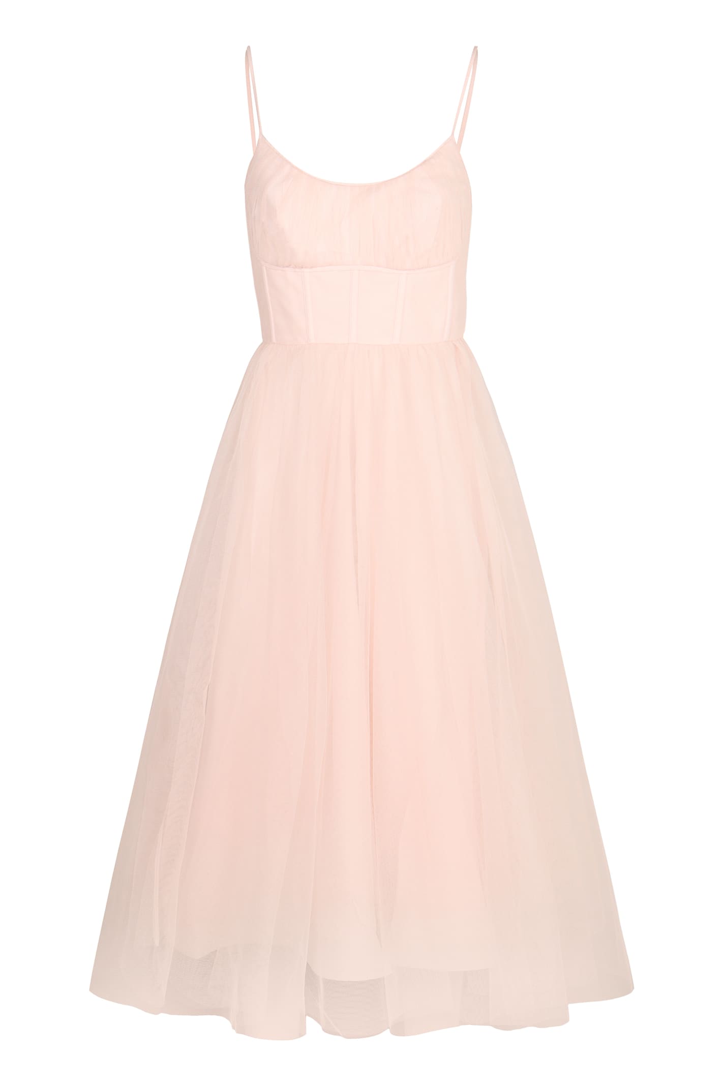 Zimmermann Tulle Dress In Neutral