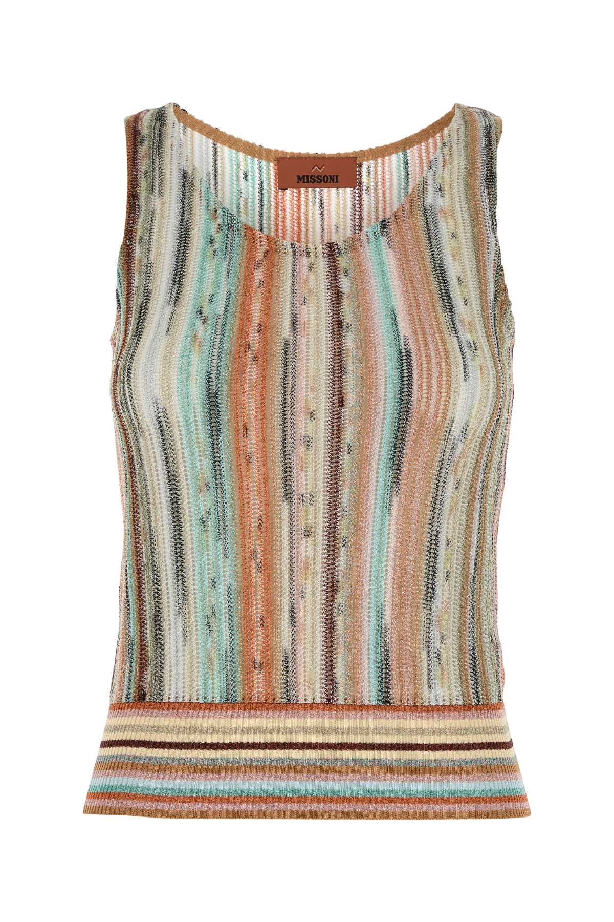 Shop Missoni Multicolor Viscose Blande Tank Top