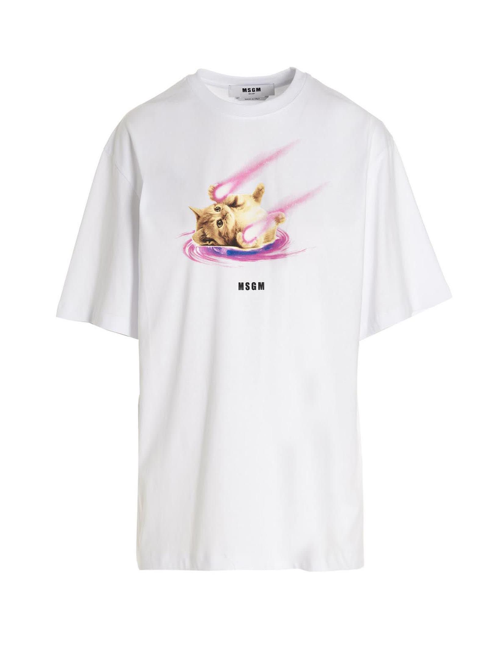 MSGM mini Cat T-shirt