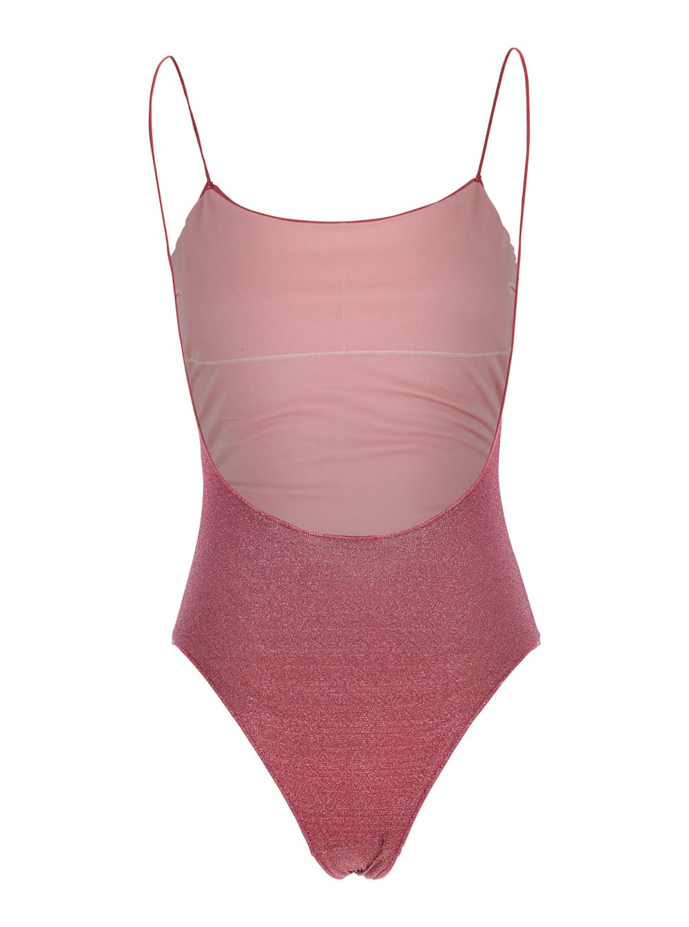 Oseree Oséree Lumiere Printed Lurex Shade Maillot In Pink