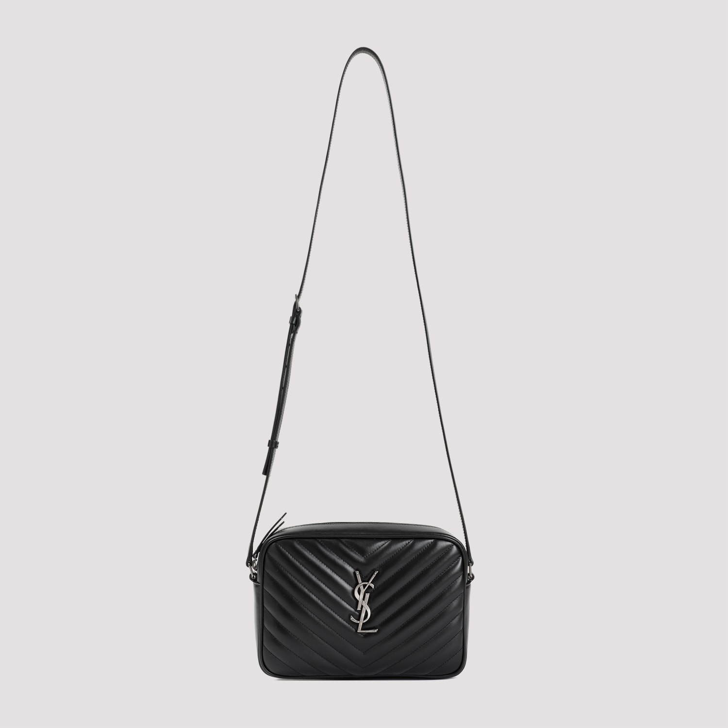 Saint Laurent Lou Shoulder Bag In Black