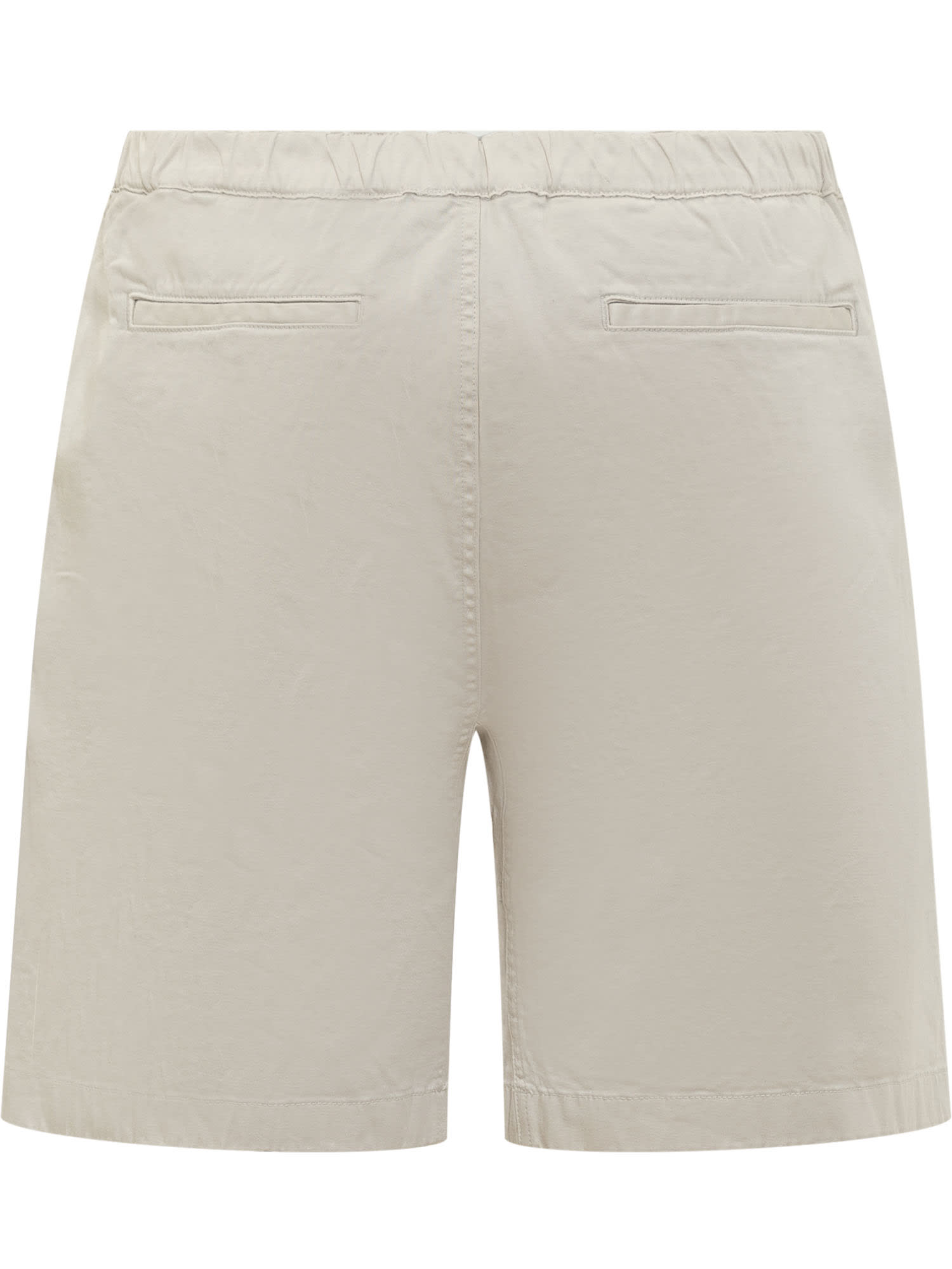 Woolrich Men's Easy Cotton Bermuda Shorts In Stone