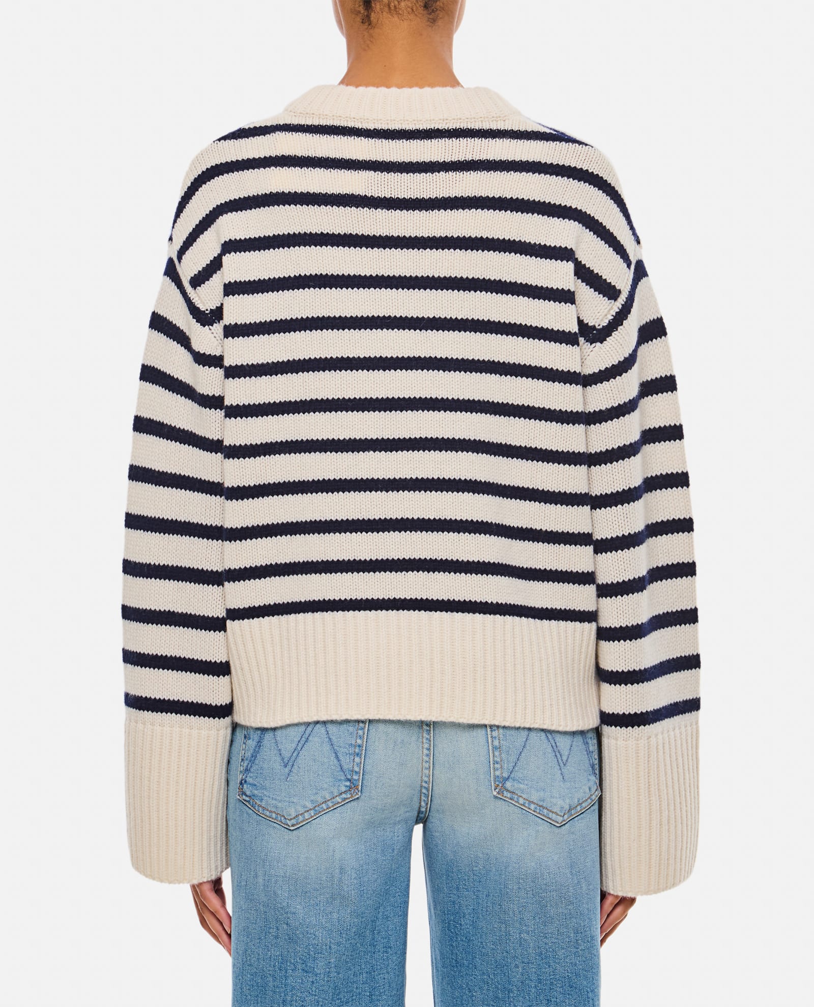 Shop Lisa Yang Sony Stripes Cashmere Sweater In Multicolour