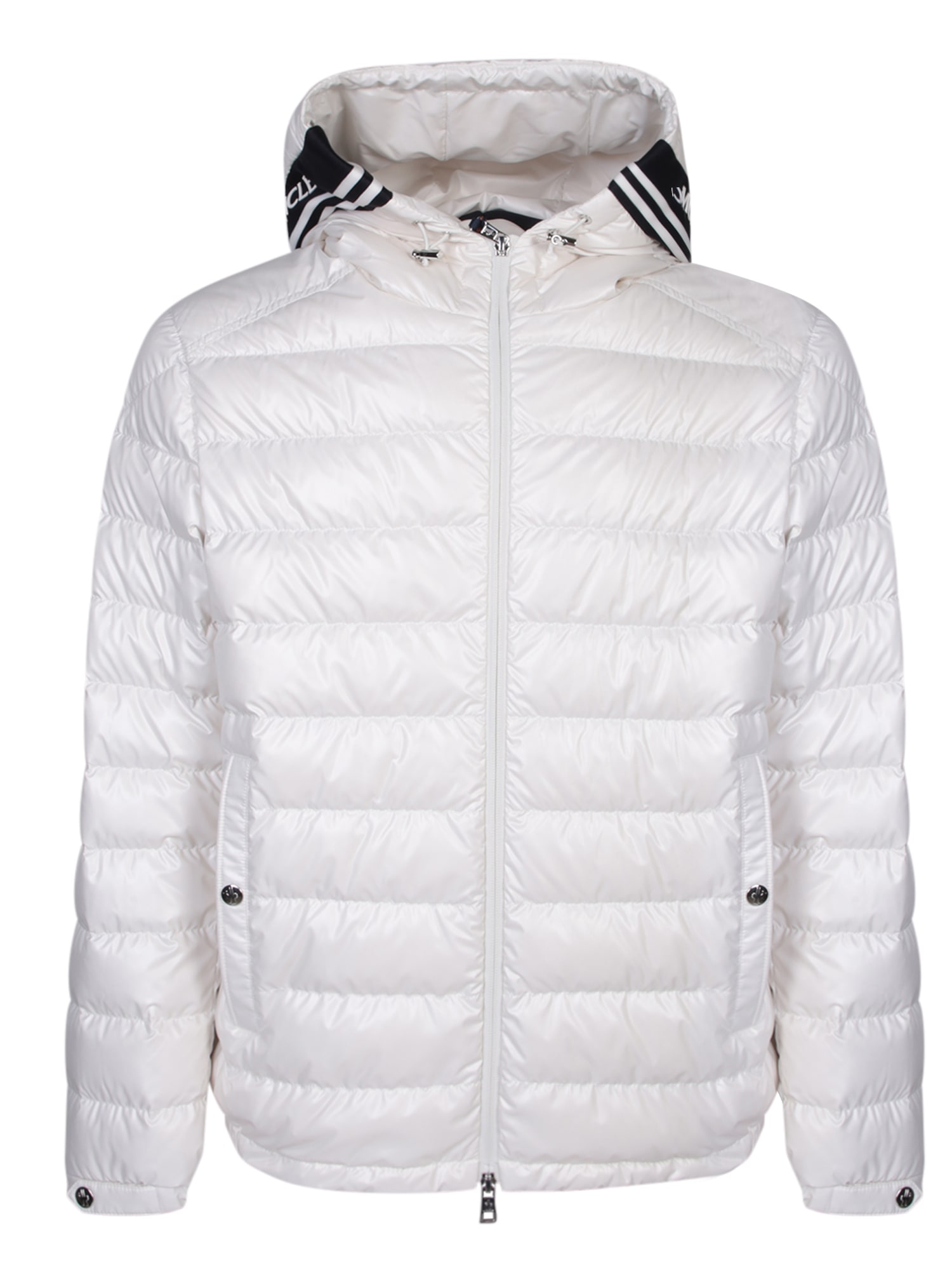 Shop Moncler Cornour White Jacket