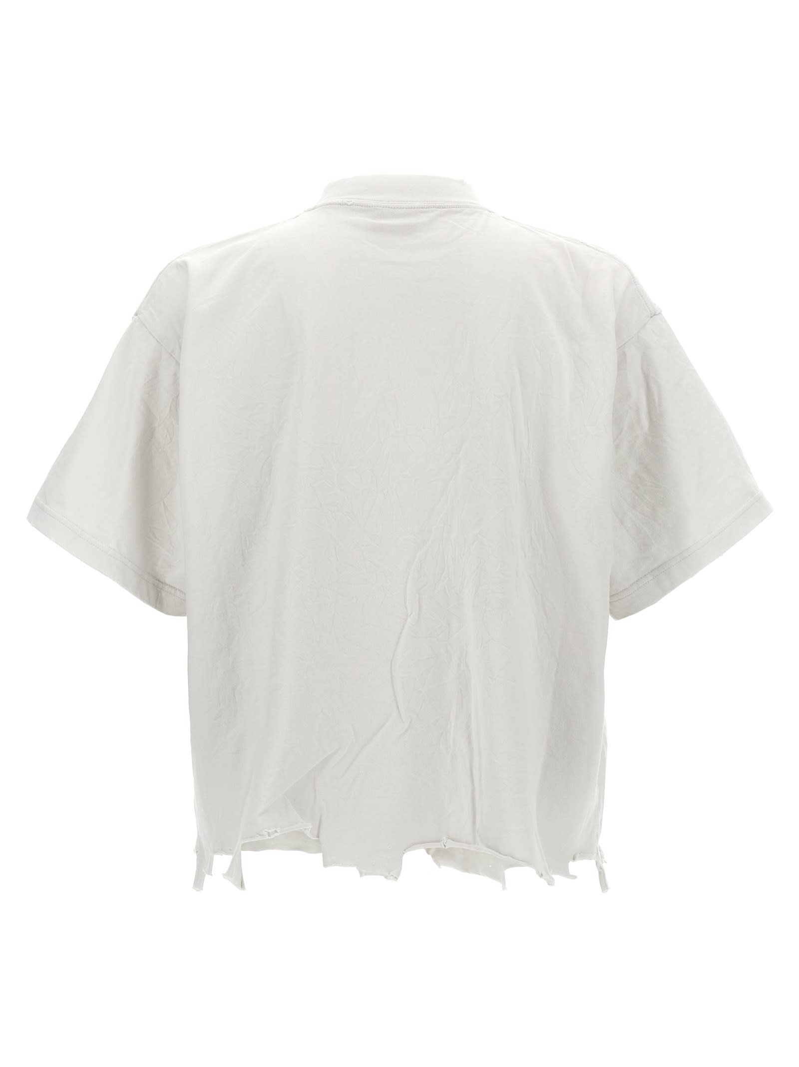 Shop Balenciaga Loop Sports Icon Cropped T-shirt In White