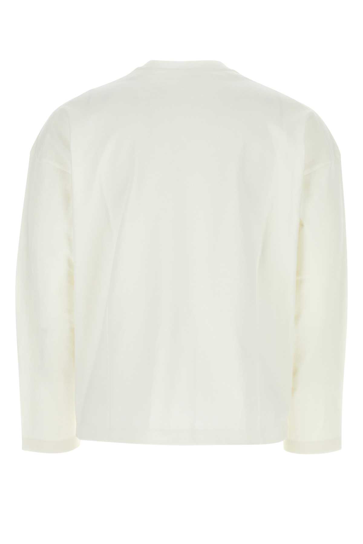 JIL SANDER WHITE COTTON T-SHIRT