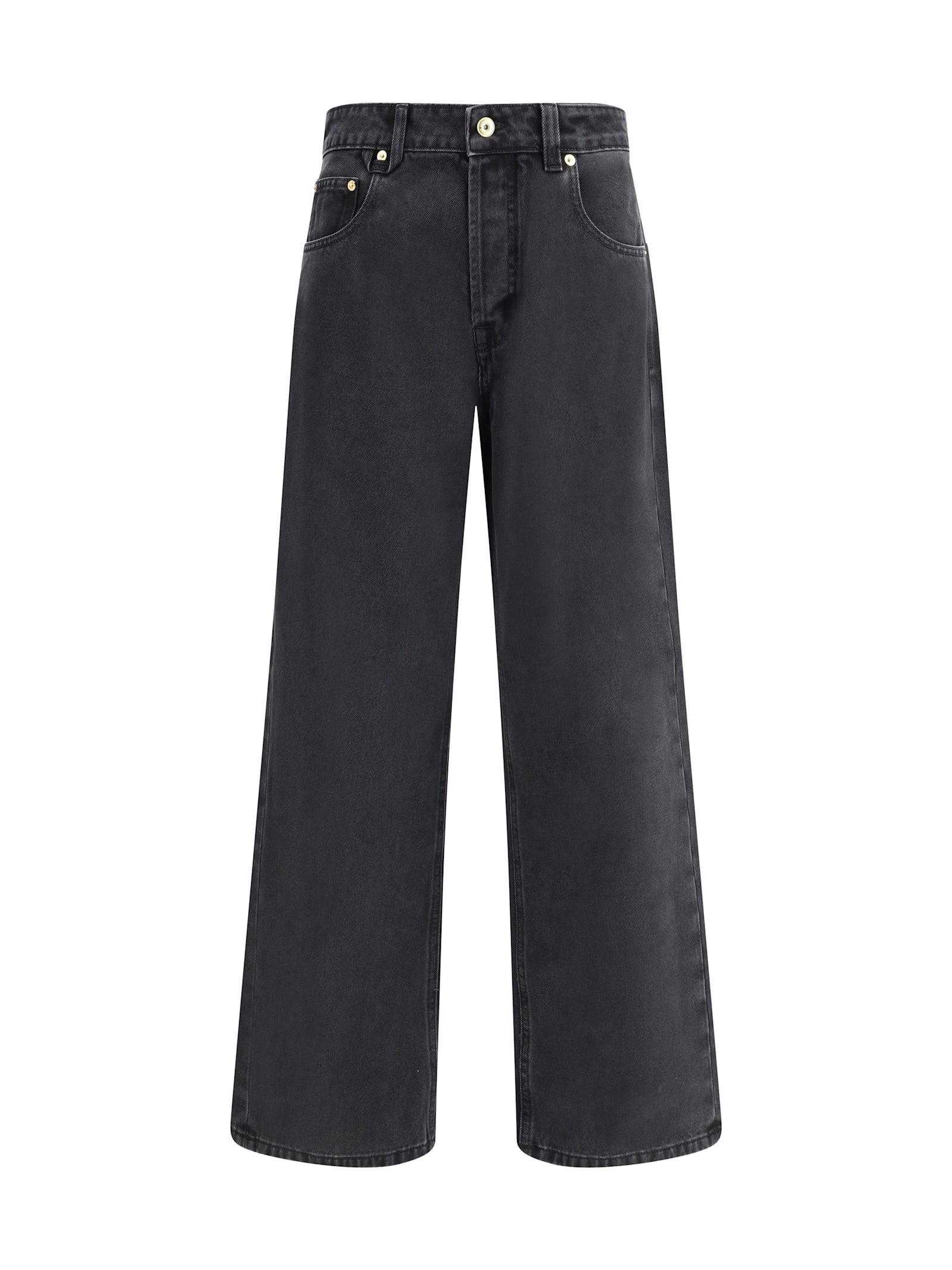Jacquemus Le De-nimes Droit Jeans Women In Black