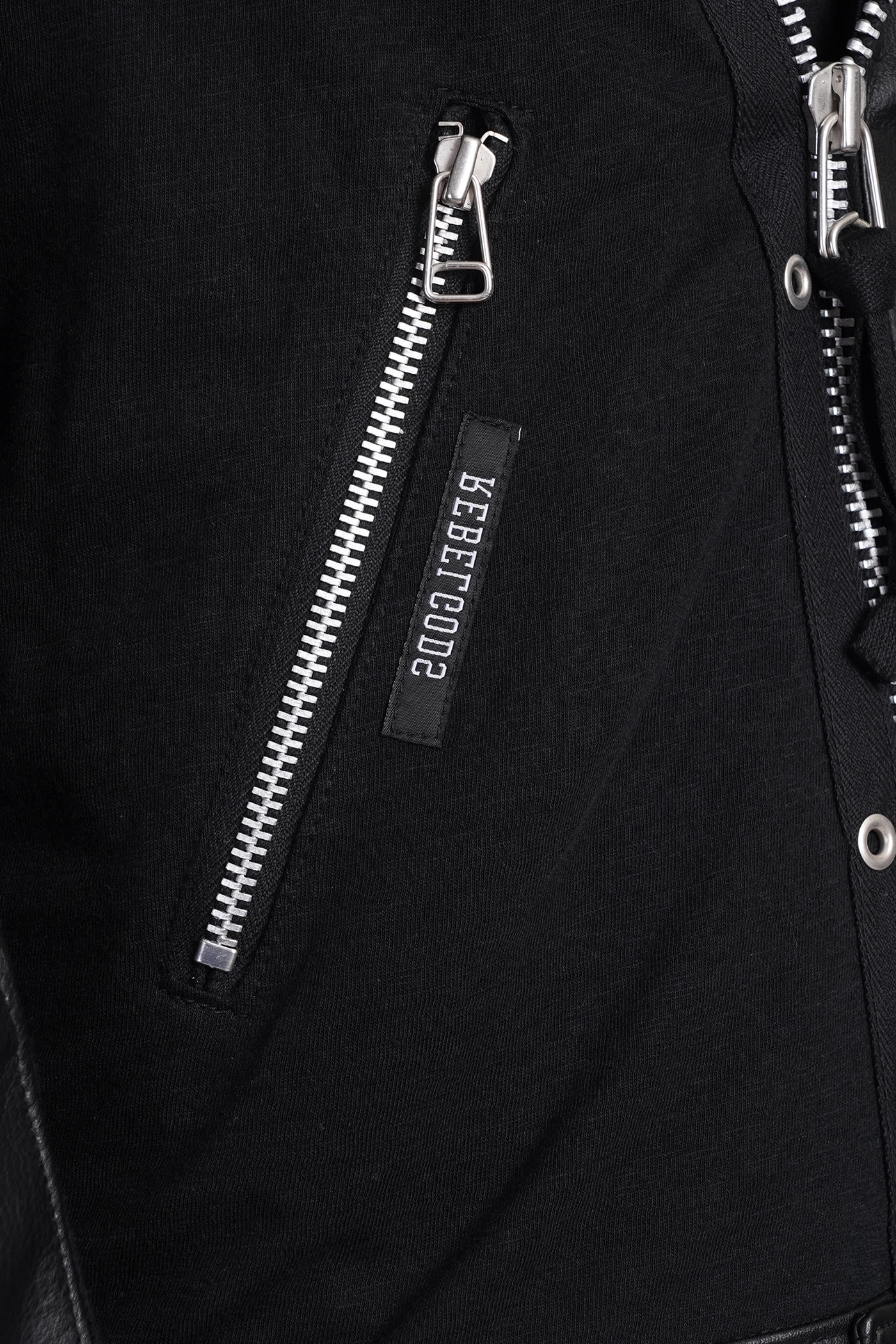 Shop Undercover Biker Jacket In Black Leather