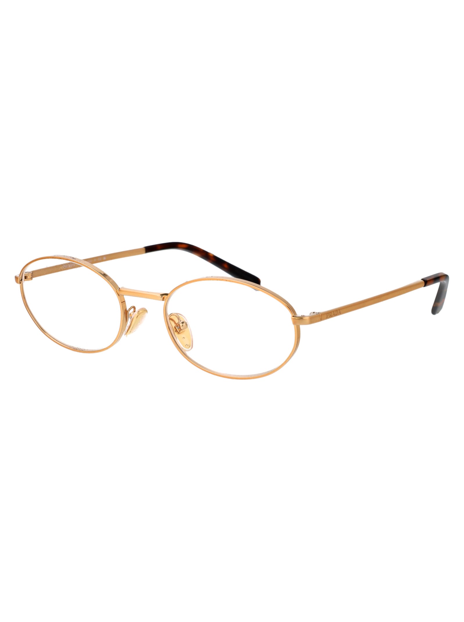 Shop Prada 0pr A57v Glasses In 7oe1o1 Brass