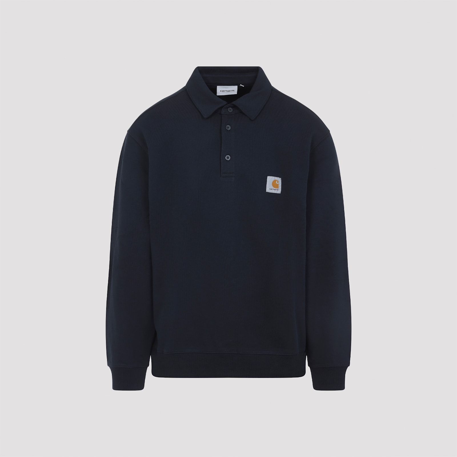 Carhartt Work In Progress French Terry Polo Sweatshirt In Blue